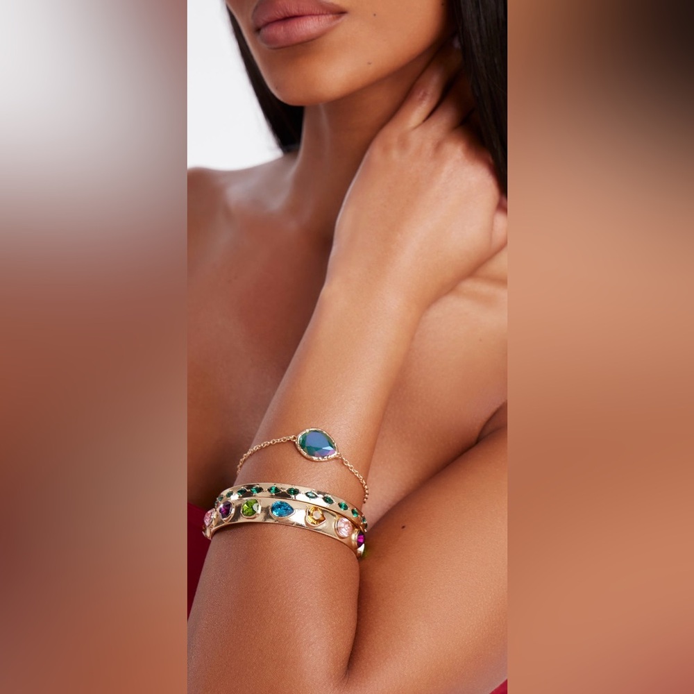NWT FN 4 piece Gold and Multicolor Bracelet Set